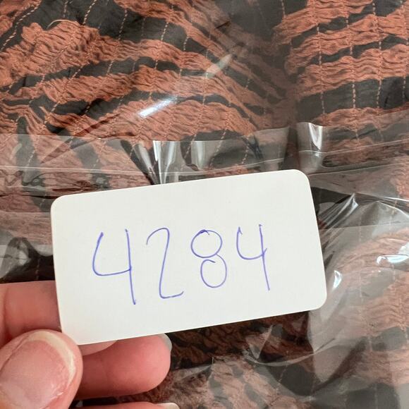 ANTHROPOLOGIE Women's Printed Balloon-Leg Jumpsuit Size SP In Dark Orange - Picture 13 of 13